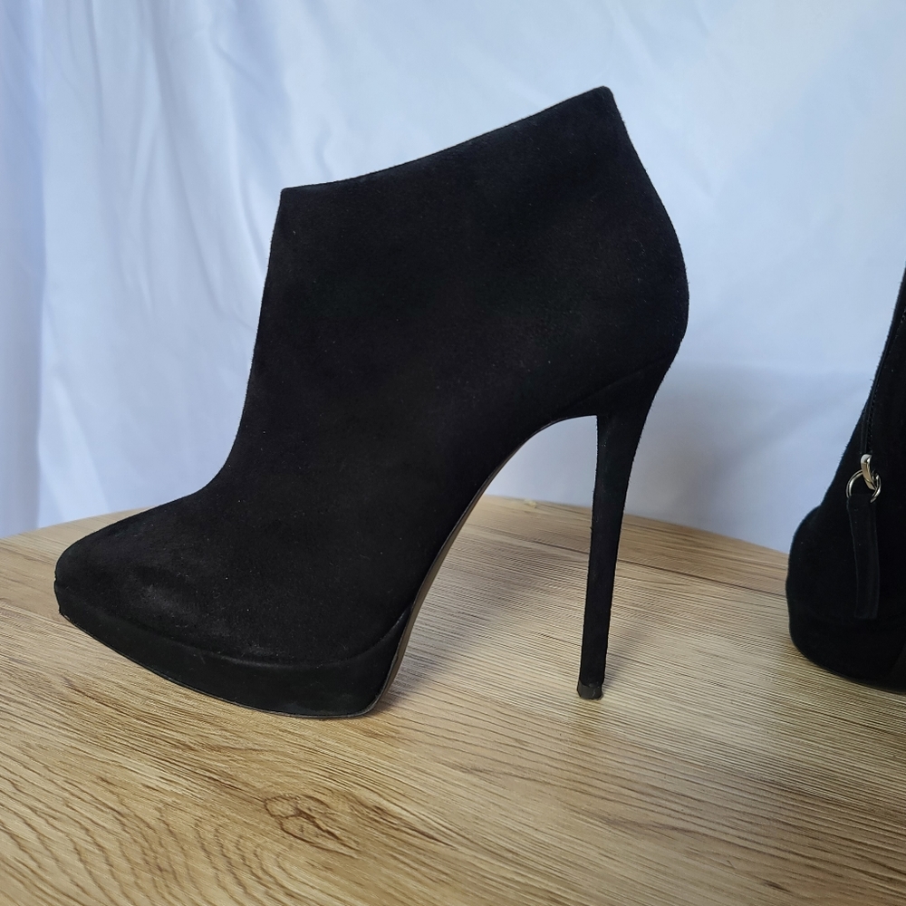 Guiseppe Zanotti Ankle Boots Velvet Size 7
